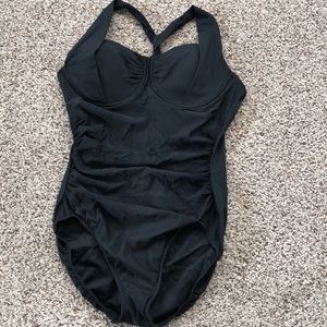One piece swimsuit.